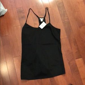 Black jcrew tank top blouse